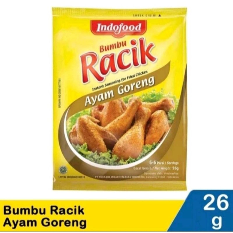 

Racik Bumbu instan ayam goreng 1 sachet
