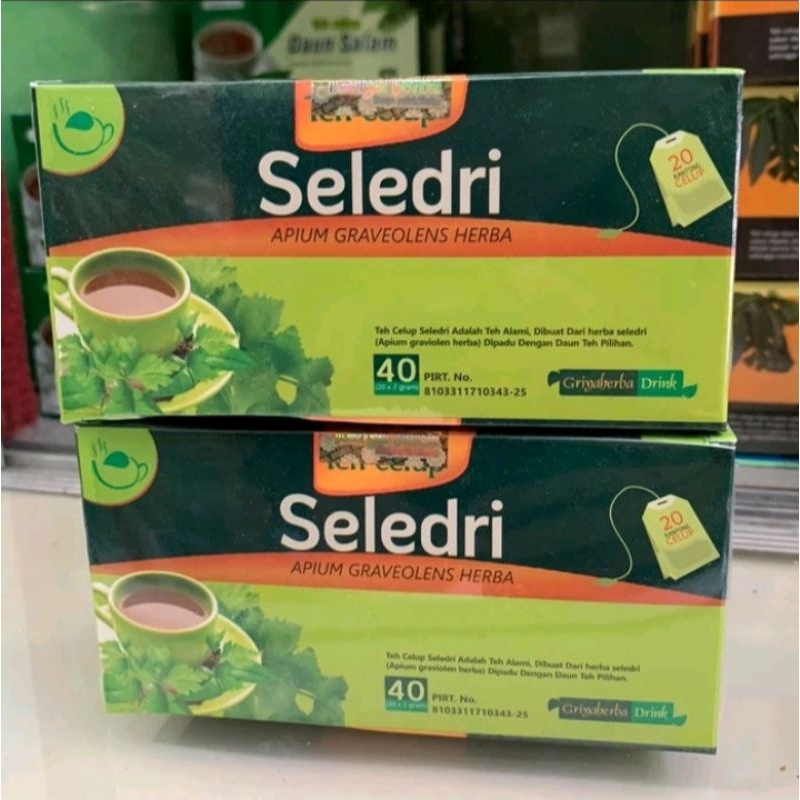 

TEH DAUN SELEDRI. MENGOBATI HIPERTENSI & DARAH TINGGI.MENGHILANGKAN PUSING. kemasan teh celup isi 20 kantong