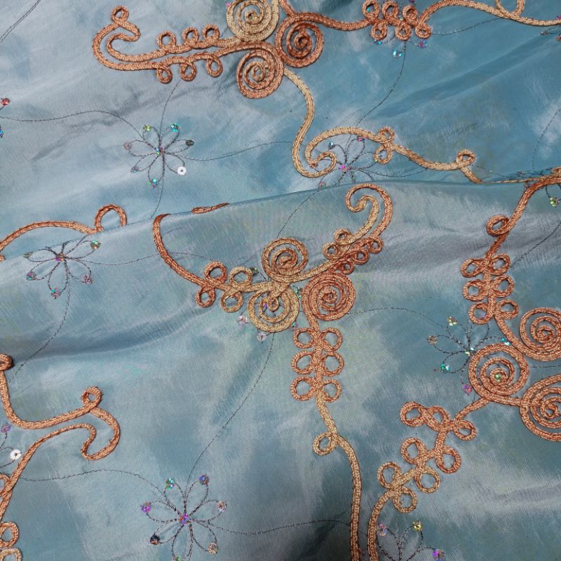 KAIN TAFETA / TAFFETA /TAFETTA PREMIUM EMBOSS METERAN (HARGA PER 0.5 METER)