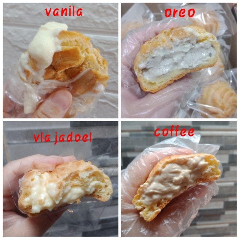 

cream puff vanila/oreo/kopi