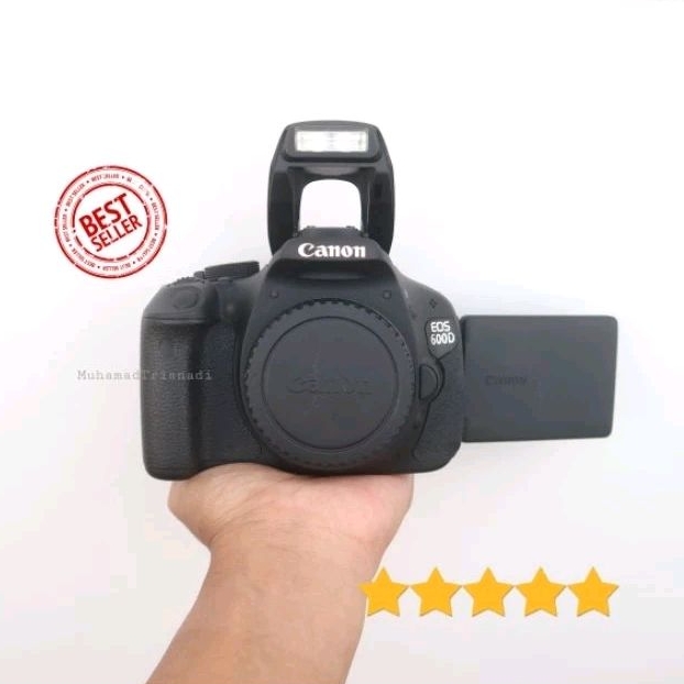 Camera Kamera DSLR SLR Canon Eos 600D Body Only Hitam Murah