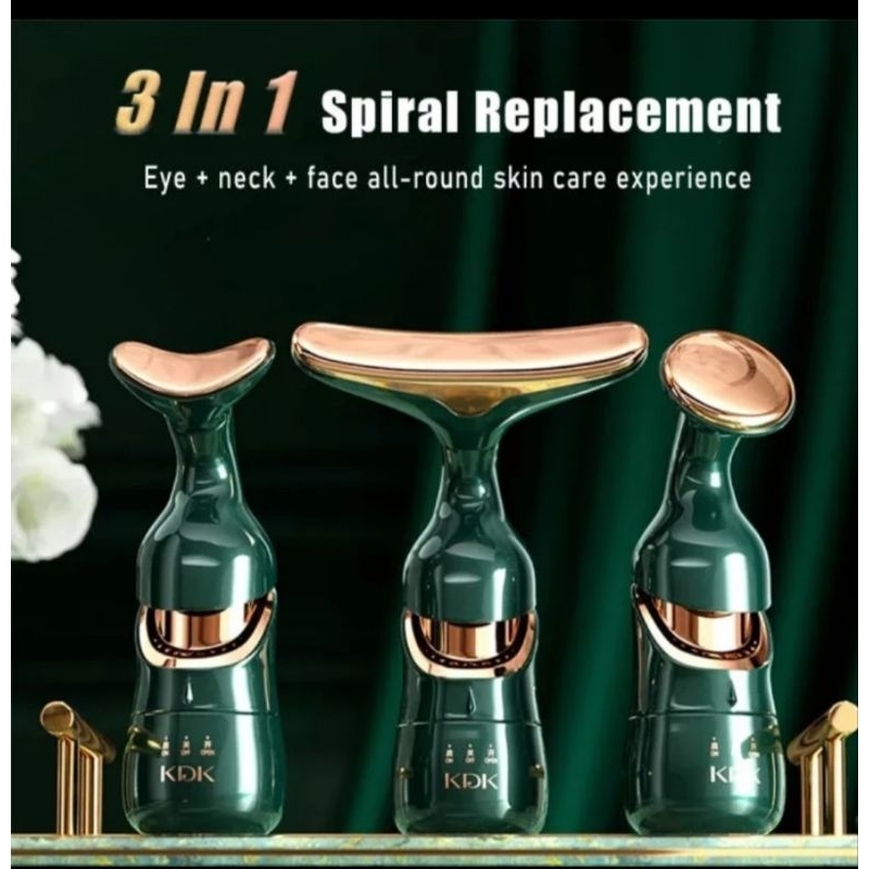 Alat pijat wajah KDK original setrika wajah 3in1