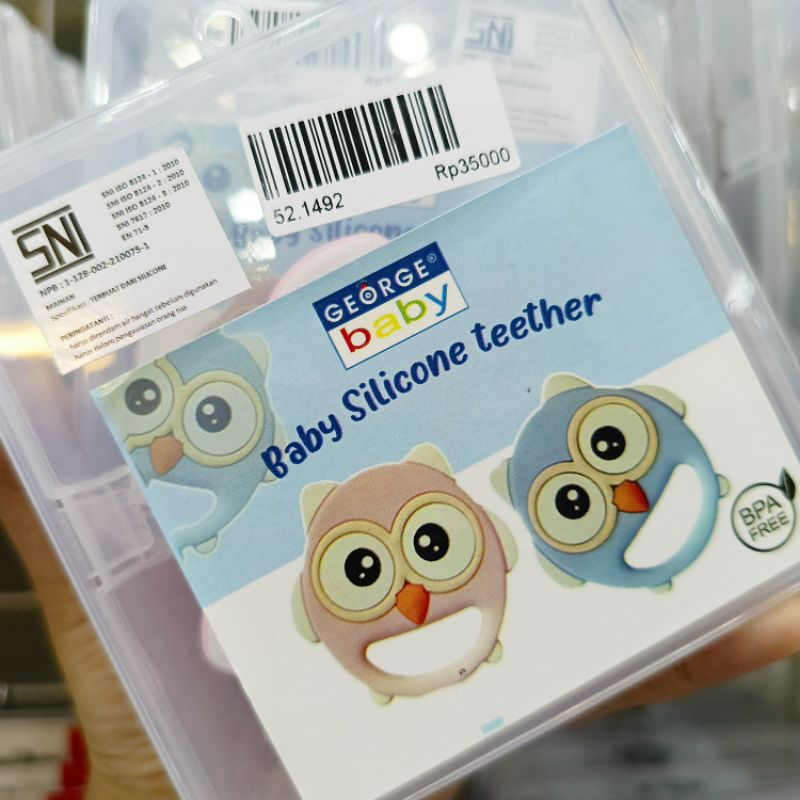 George Baby Silicone Teether/ George Baby Gigitan Bayi