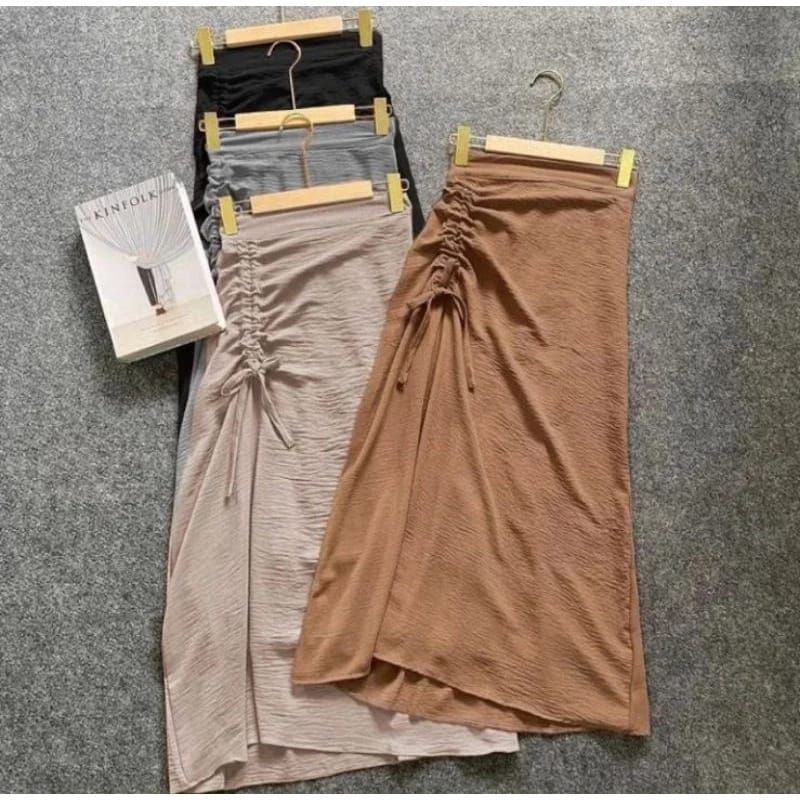 ROK SERUT TALI SAMPING PANJANG CRINKLE KOREA PREMIUM