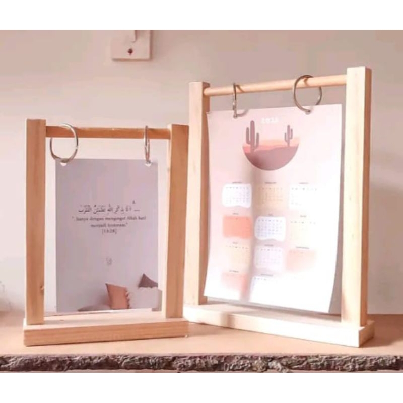

holder stand menu kayu gantungan price wood kalender tent resto kayu palet jati belanda