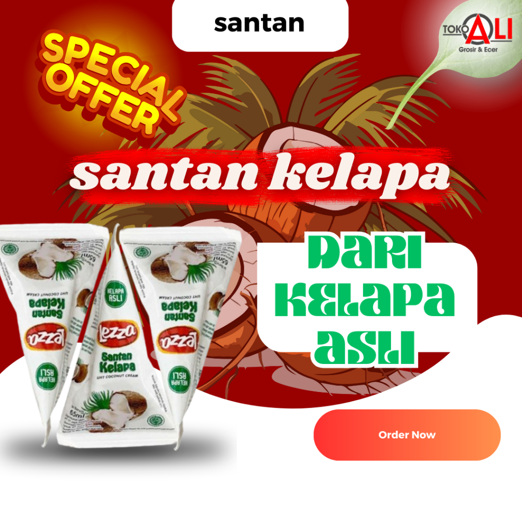 

Santan Kelapa + 1 Mangkok Kecil