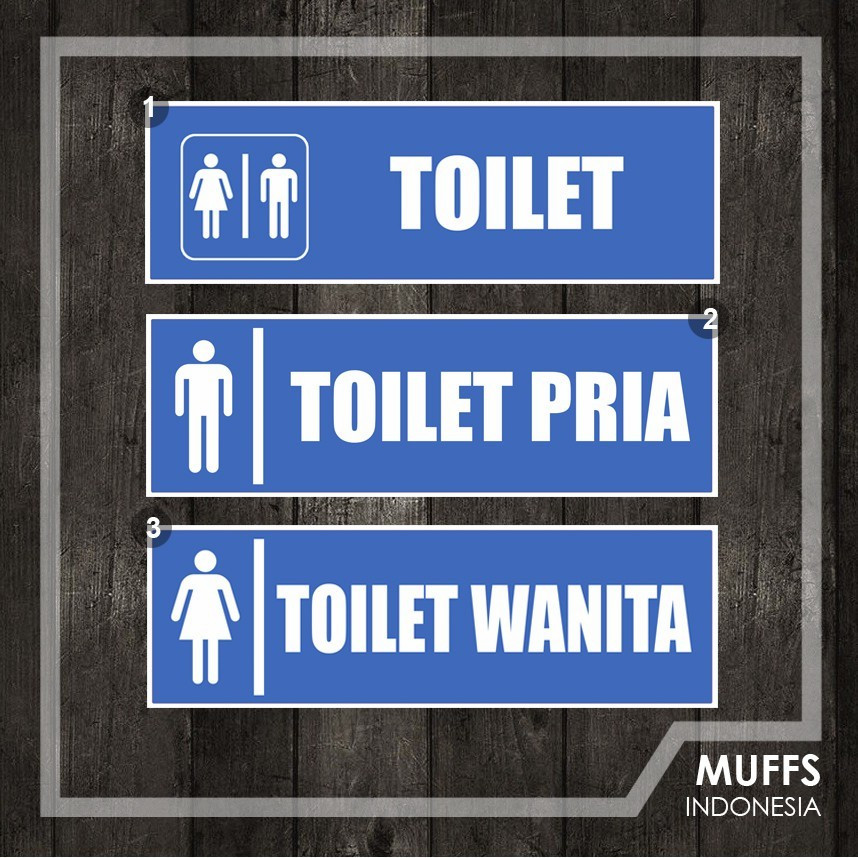 

stiker vynil toliet pria wanita ukiran 10x30 cm rambu k3