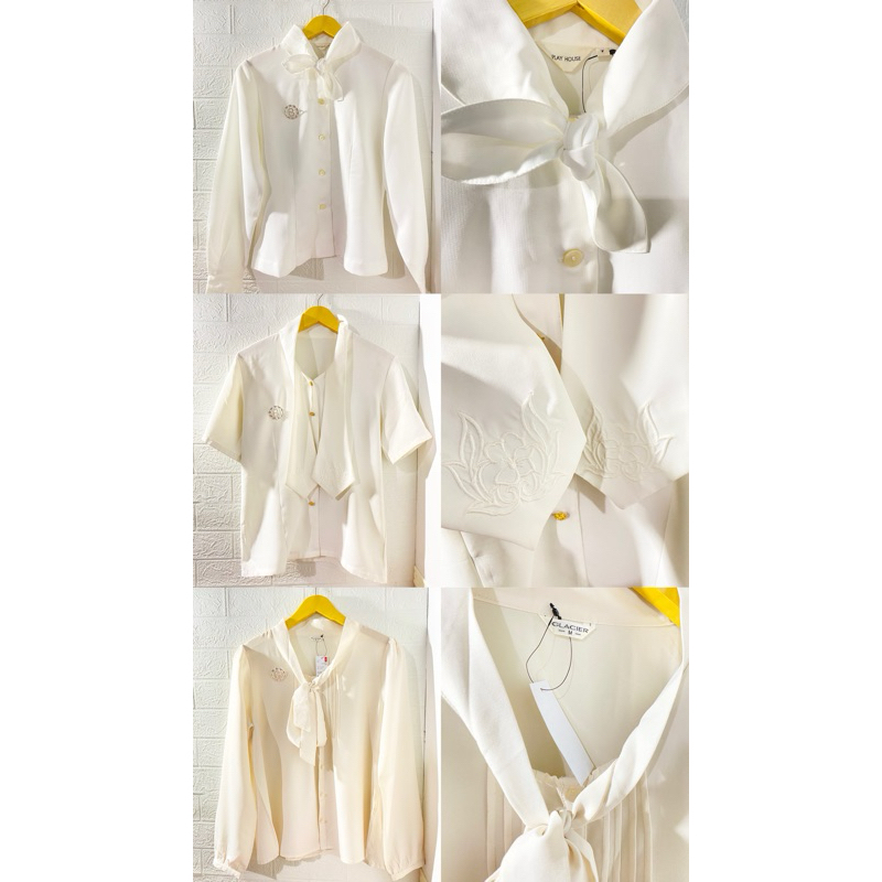 BLOUSE PUTIH KOREA BRANDED