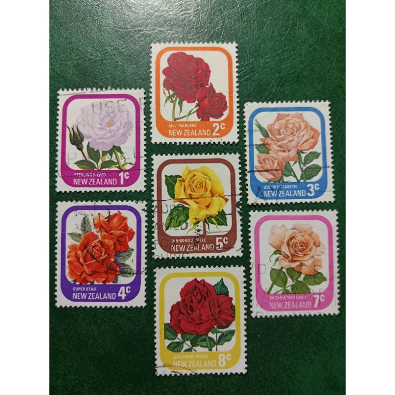 

Prangko New Zealand 7 Pcs Garden Roses Tahun 1975-1979 Used