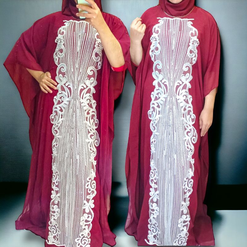 KAFTAN BRUKAT/KAFTAN ELLI SAAB/MEWAH/SHINE/ELEGANT/KAFTAN CHIFFON/ KAFTAN KELELAWAR/ KAFTAN BORDIR