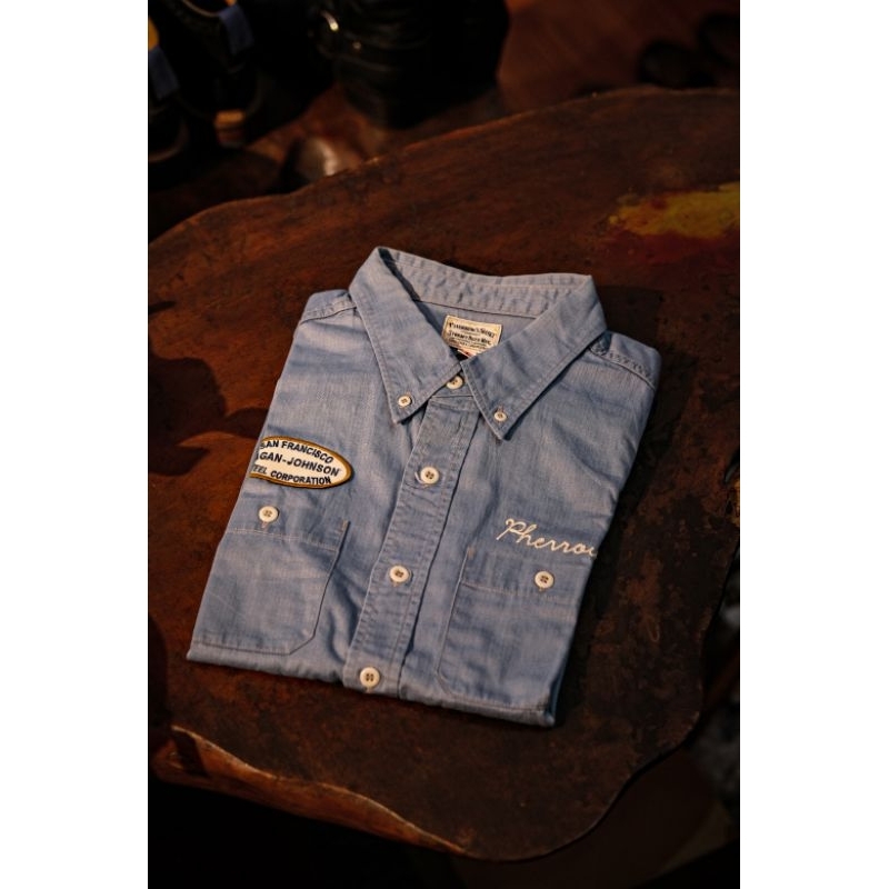 Pherrows Workshirt Denim Original Made in Japan