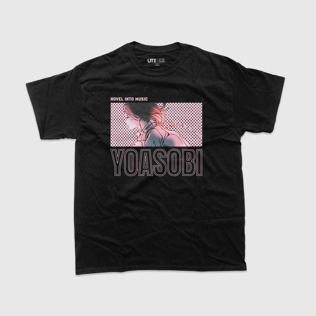 Tshirt Baju Kaos Distro Yoasobi X Uniqlo Japan | Tee UT 2023 Kibijuaru Key Unisex