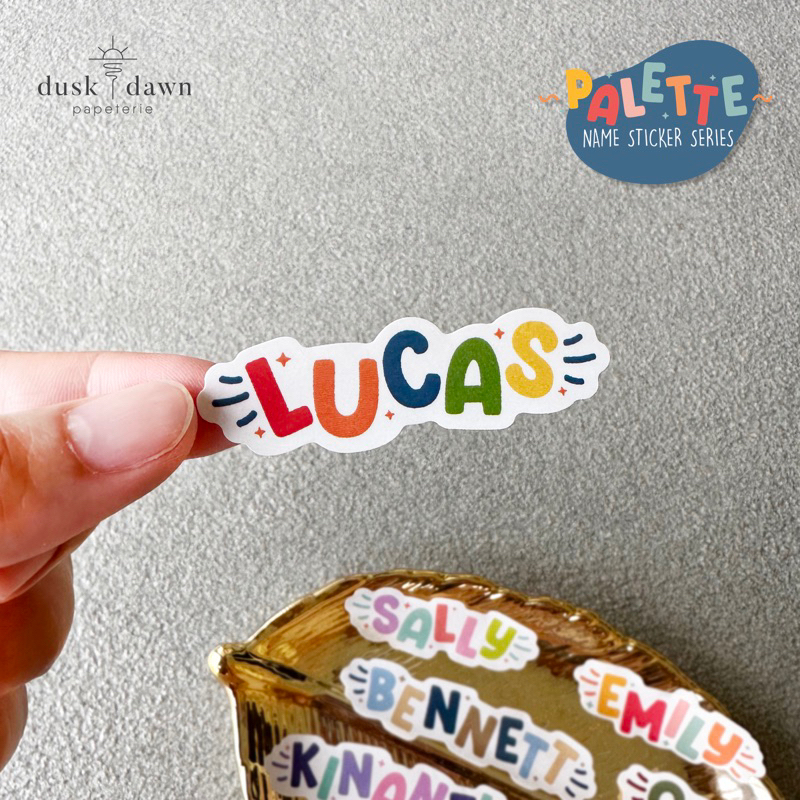 

CLASSIC PALETTE - Name Sticker Series Waterproof (English and Chinese / Mandarin name)