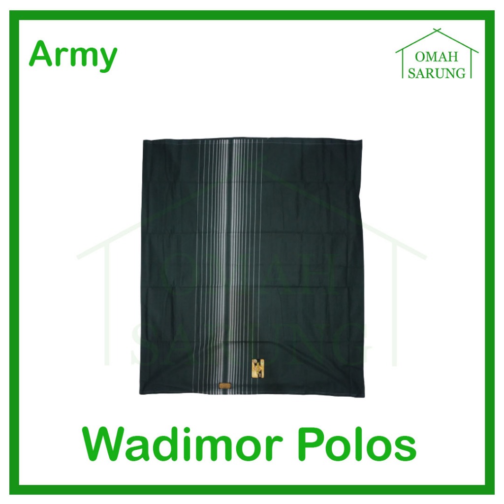 Sarung Tenun Wadimor Polos Tumpal Warna Army / Polos FC Tumpal Original Premium OMAH SARUNG