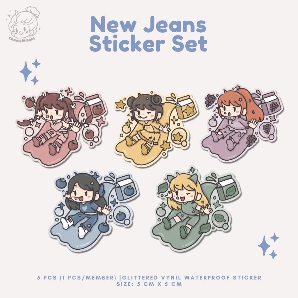 

Chamelemons Die Cut Sticker - New Jeans | Hyein Minji Hanni Danielle Haerin