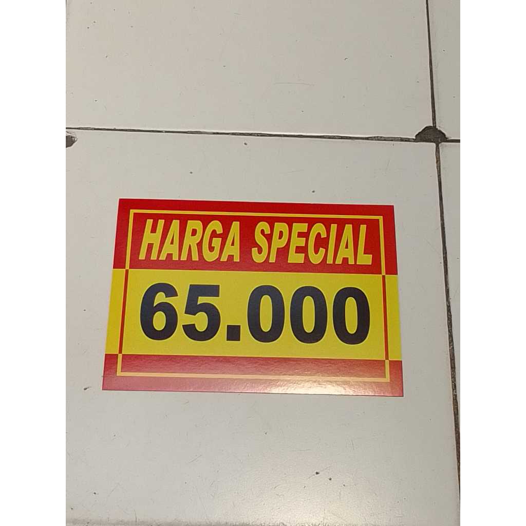 

Kertas Tulisan Harga Bandrol / Kertas Obral Harga Jualan ( HARGA SPESIAL 65.000)