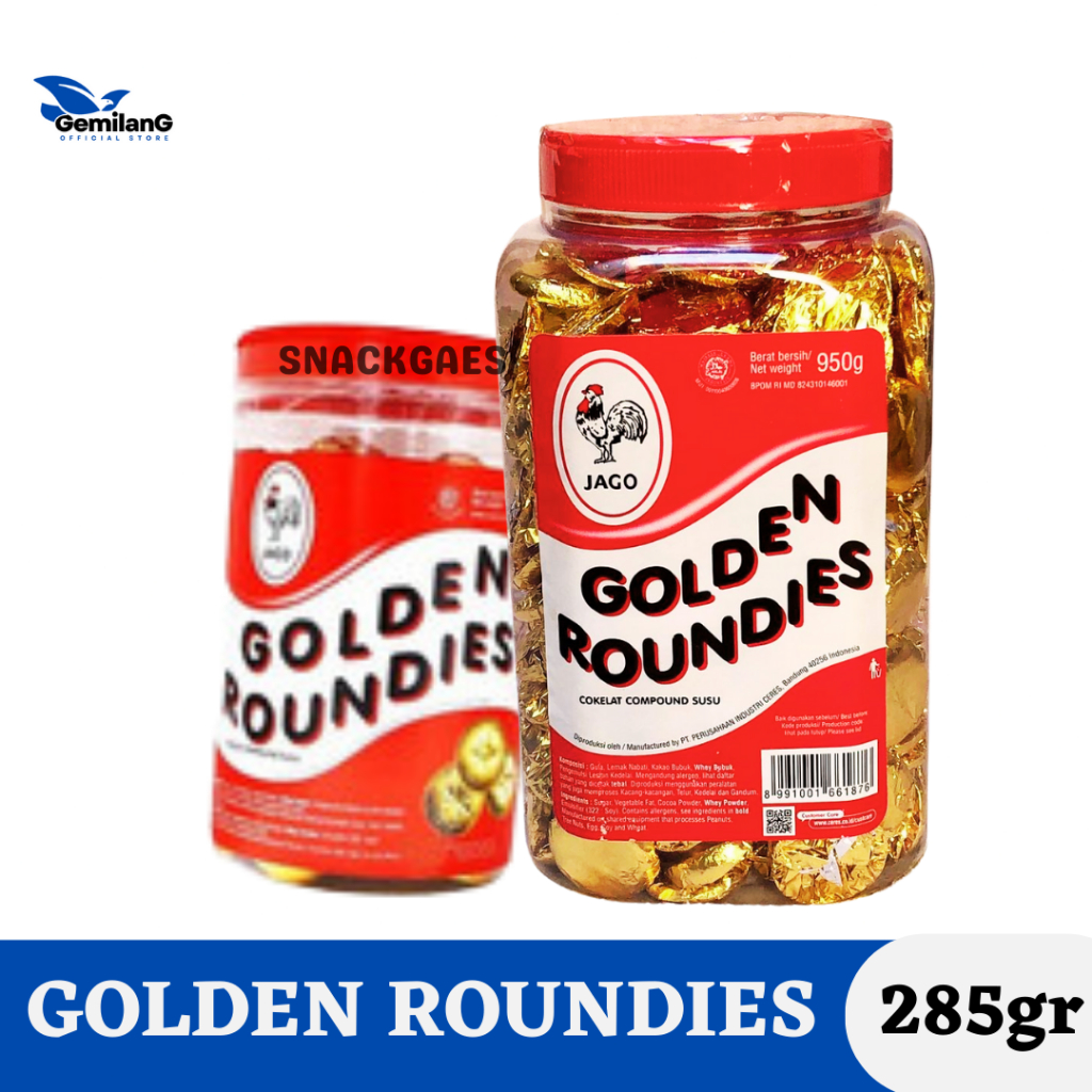 

Golden Roundies Cokelat Koin Jago Delfi 285gr Grosir Coklat Murah
