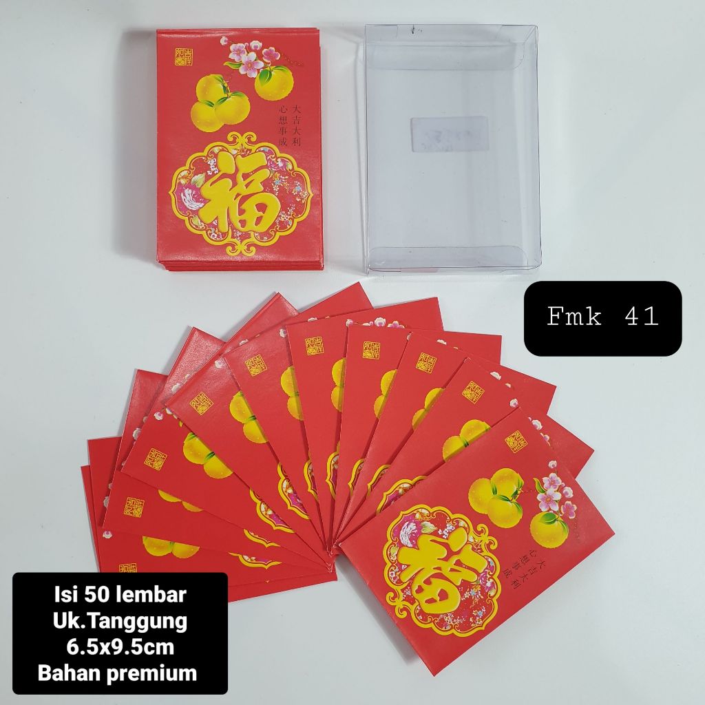 

ANGPAO IMLEK FUK FU ISI 50 LEMBAR FUNG PAU HONGBAO FUK KOTAK MIKA FUKMIKA UKURAN MEDIUM