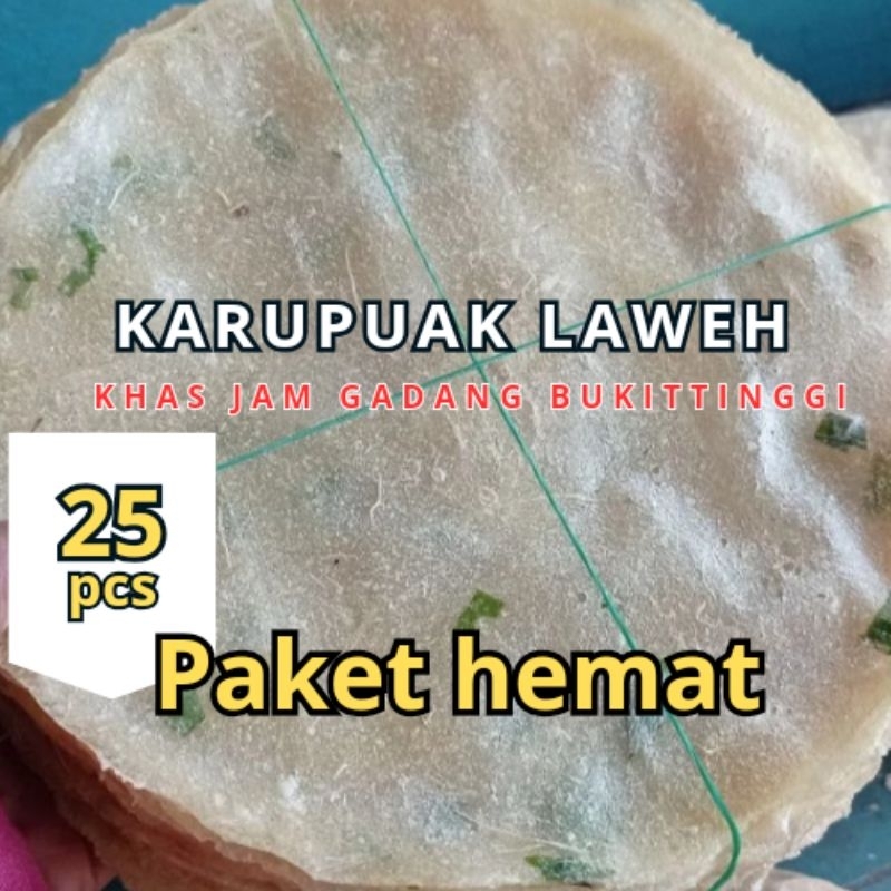 

karupuak laweh mentah/opak mentah khas jam gadang Bukittinggi/paket hemat 25pcs