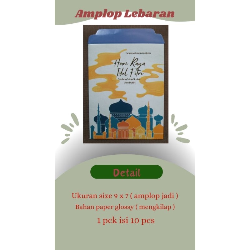 

Amplop lebaran lipat satu