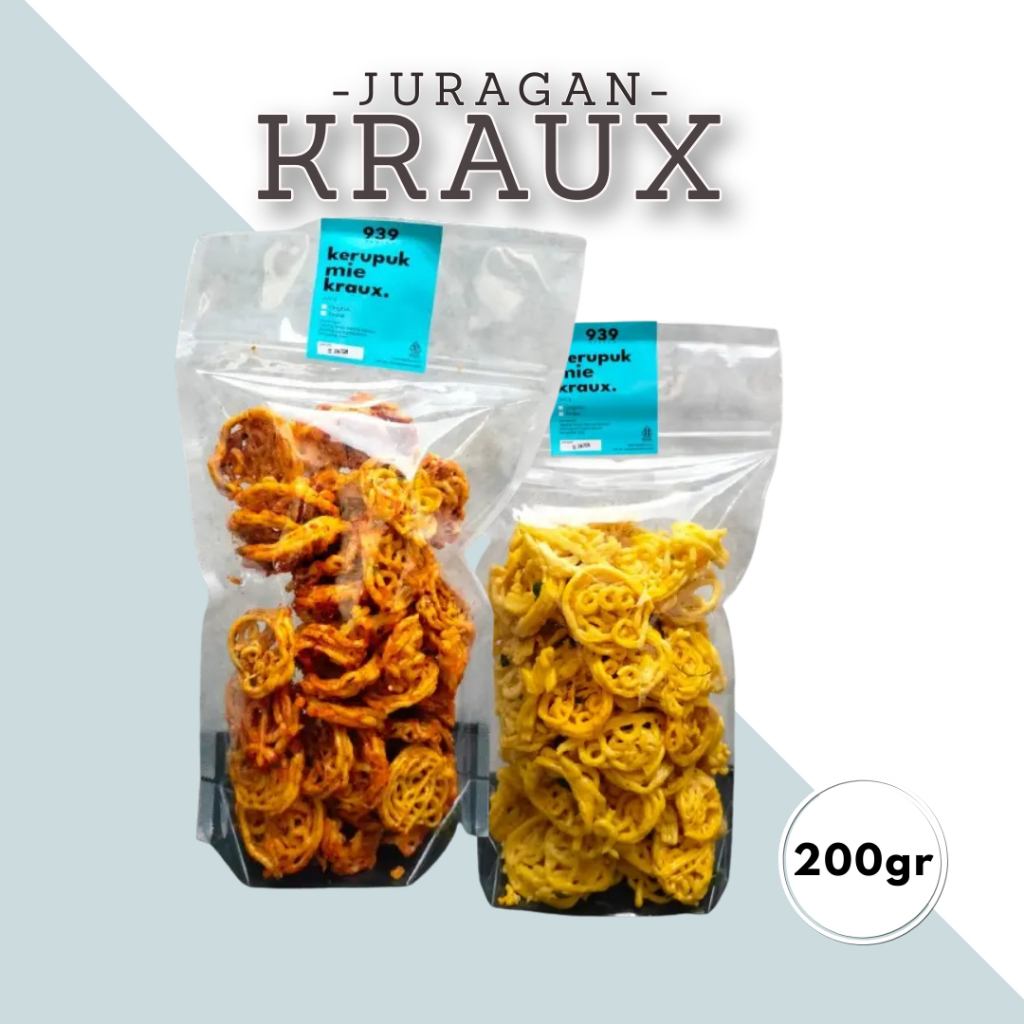 

Kerupuk Mie 200gr Kerupuk krupuk seblak Mie bantet kering pedas gurih Kraux