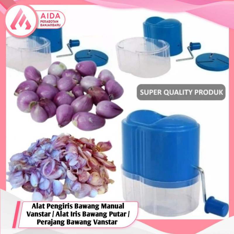 Alat Pengiris Bawang Manual Vanstar / Alat Iris Bawang Putar / Perajang Bawang Vanstar / Alat Peraja