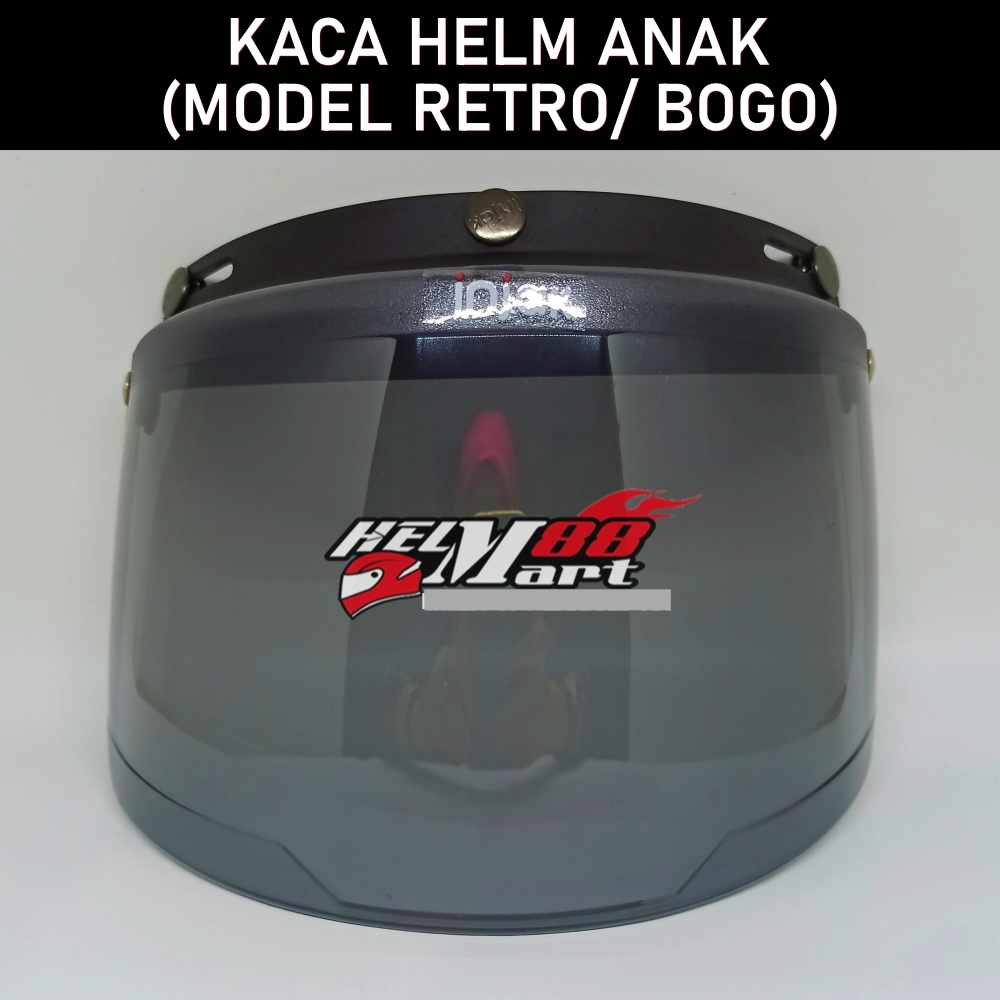 Kaca Helm Anak Bogo - Kaca Bogo Anak - Kaca Retro Ukuran Kecil Visor Bogo