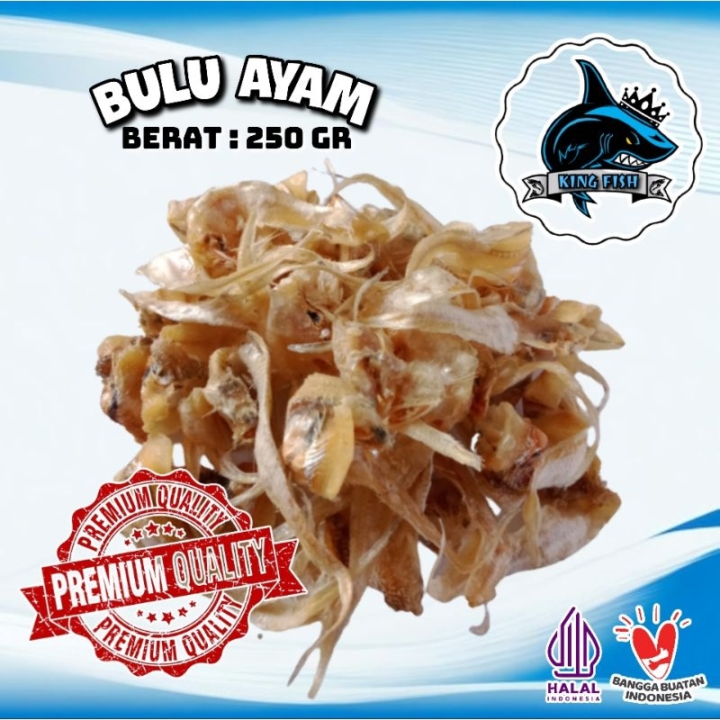 

250GR IKAN ASIN KERING BULU AYAM MURAH BERKUALITAS