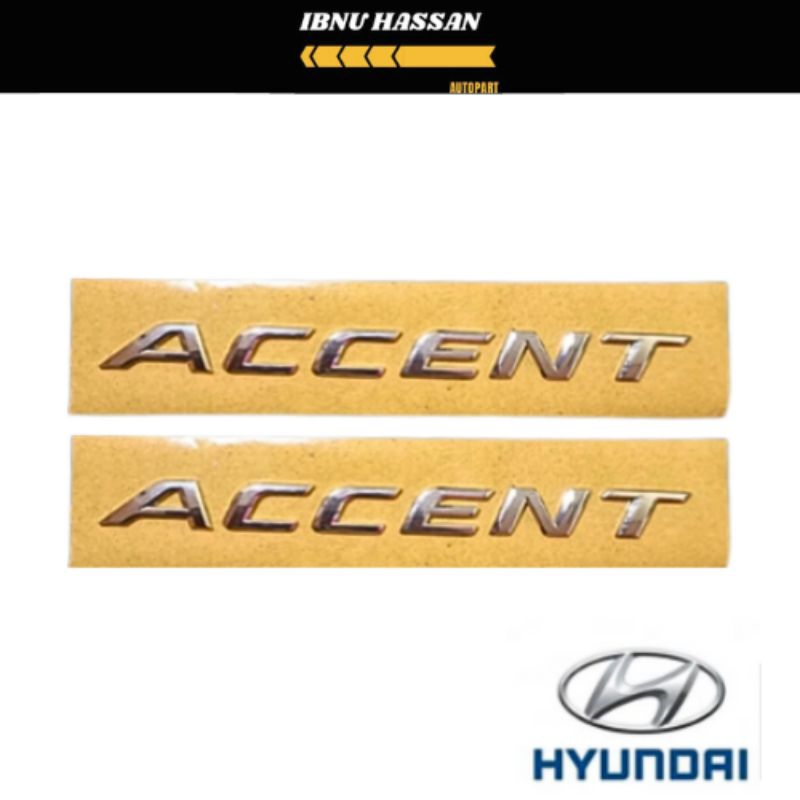Emblem  hyundai ACCENT original logo Hyundai ACCENT 100% original 3D timbul
