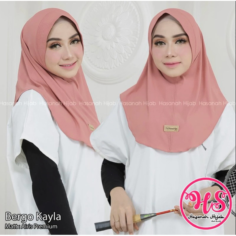 BERGO HAMIDAH AIRIS // bergo oval by Hasanah hijab // hijab sport