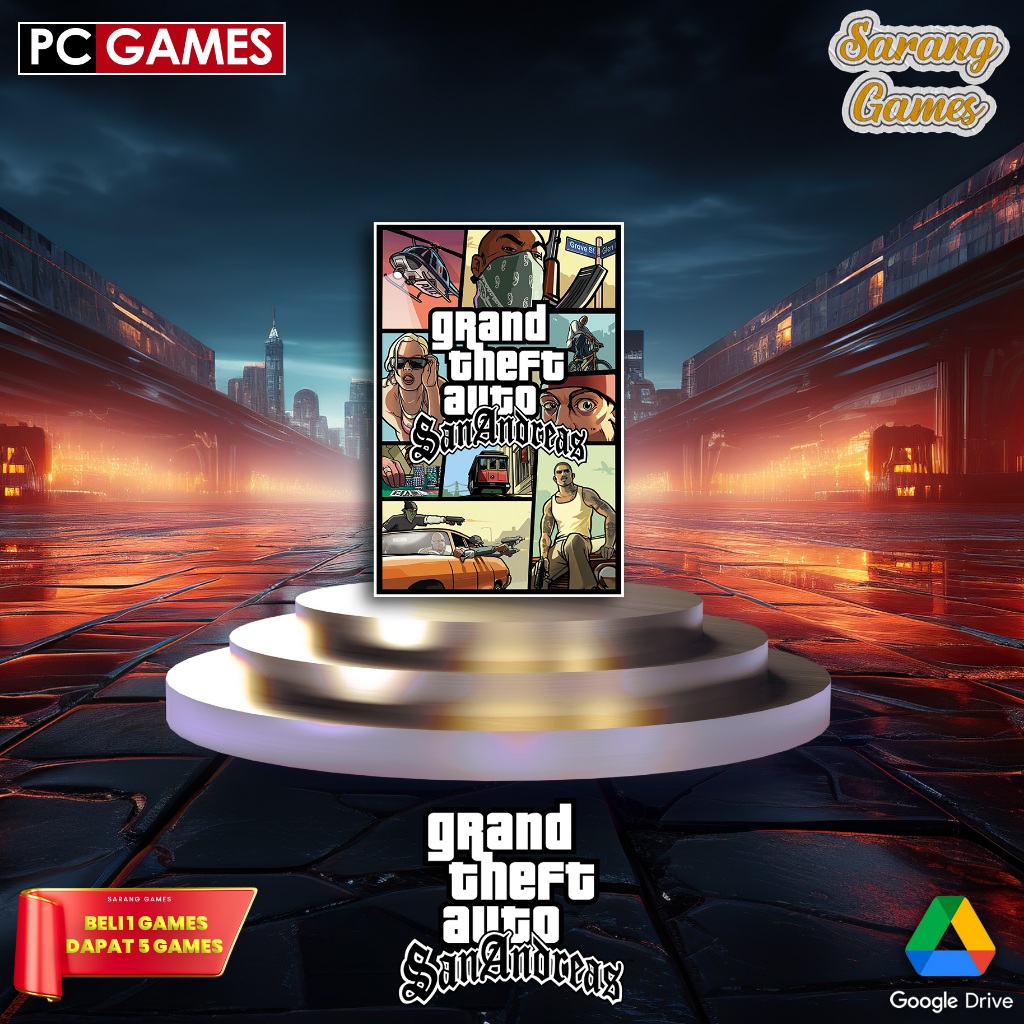 Grand Theft Auto San Andreas ( GTA SA ) - Game PC - Game Laptop