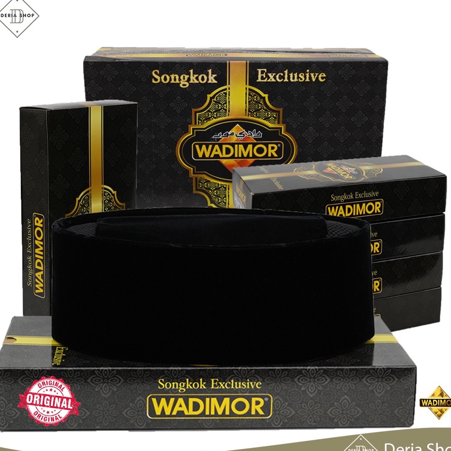 Lariz code2t7Sh Peci Wadimor AC Non AC Tinggi 7 8 9 1 Original Peci Solat Hitam Pria Dewasa Kopiah S