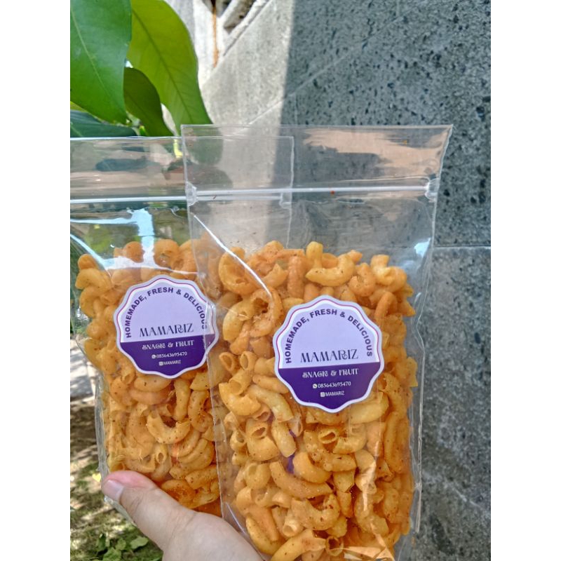 

Makaroni Goreng Pedas Renyah Kemasan Reguler 100 Gram