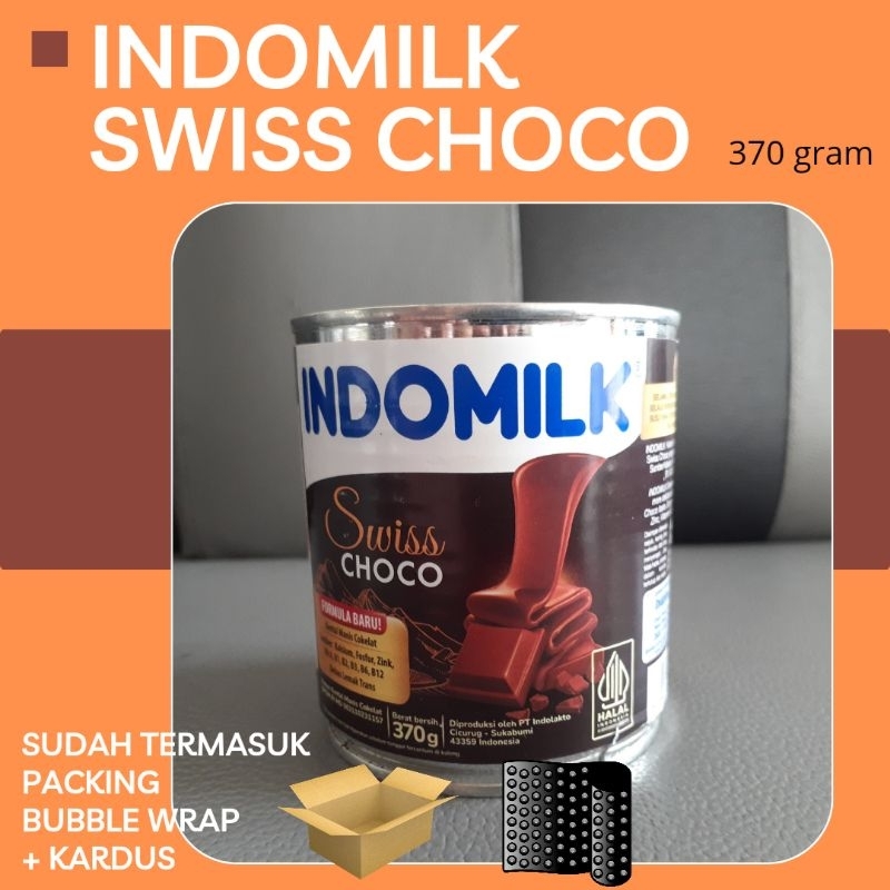 

INDOMILK SWISS CHOCO SKM COKLAT 370 GRAM | SKM INDOMILK | SUSU KENTAL MANIS INDOMILK