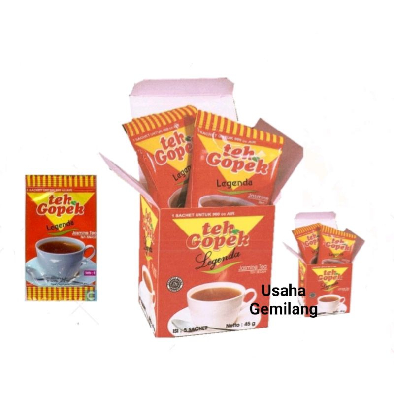 

Teh Gopek Legenda SATUAN / Teh Legenda / Teh Gopek / Teh Tubruk / Teh Wangi Aroma Melati / Teh Gopek Tegal Slawi Teh Asli Gopek