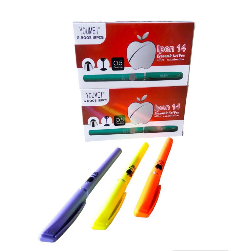 

Pena Youmei Ipen 14 G-8003 0.5 mm Warna Hitam isi 12 pcs/pk