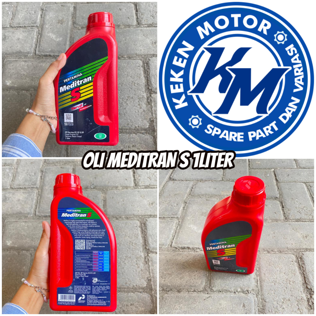 OLI PELUMAS MESI DIESEL MEDITRAN S 1 LITER || OLI PERTAMINA MEDITRAN S SAE 40 1 LITER