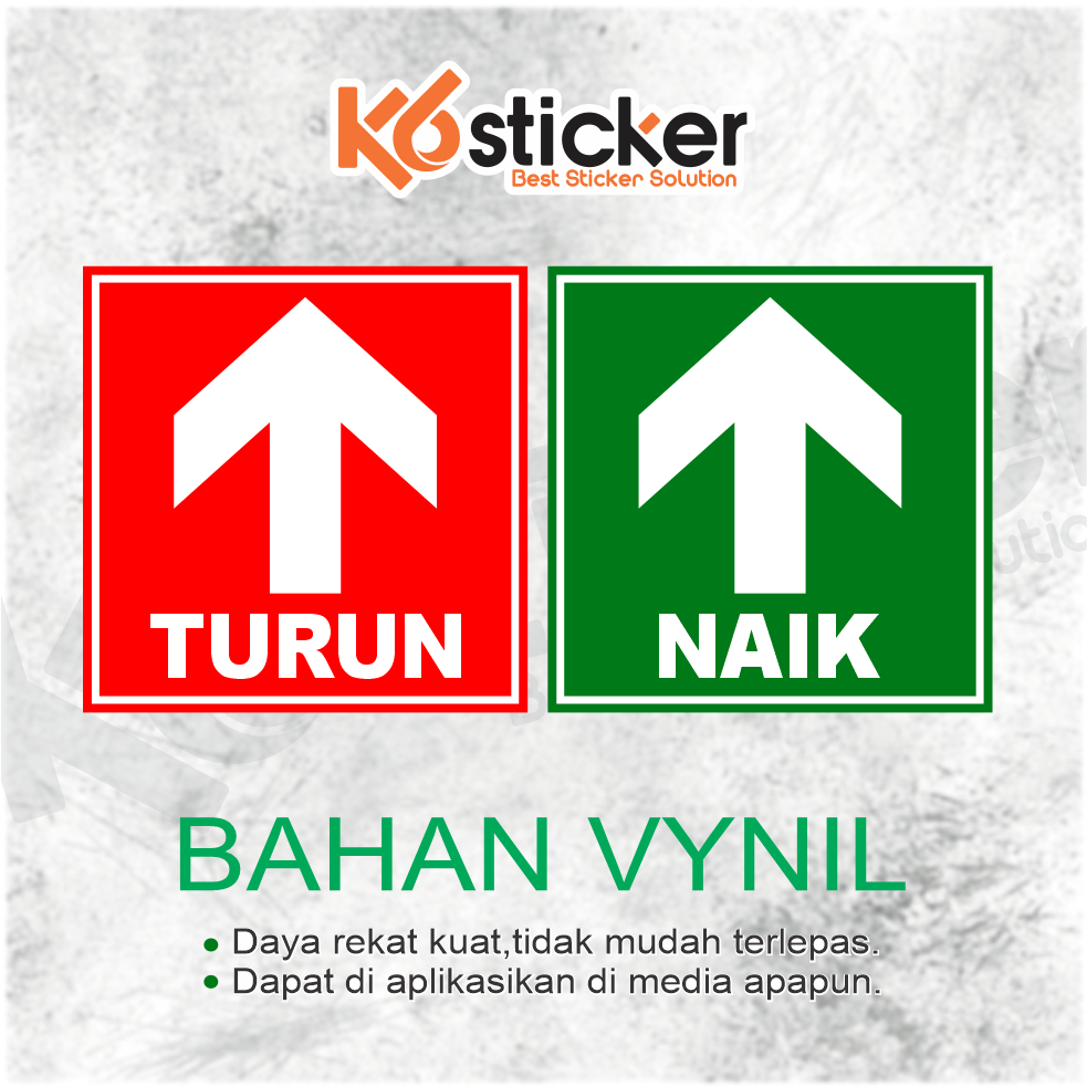 stiker naik turun tangga