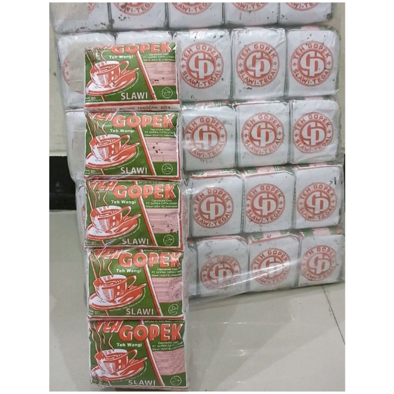 

Teh Gopek Hijau Besar 1Slop (isi 5pcs x @80gr) - Teh Gopek Slawi Tegal - Teh Gopek Tubruk - Teh Tubruk - Teh Aroma Melati - Teh Gopek Seduh - Teh Gopek Asli Tegal Slawi - Teh Gopek Asli