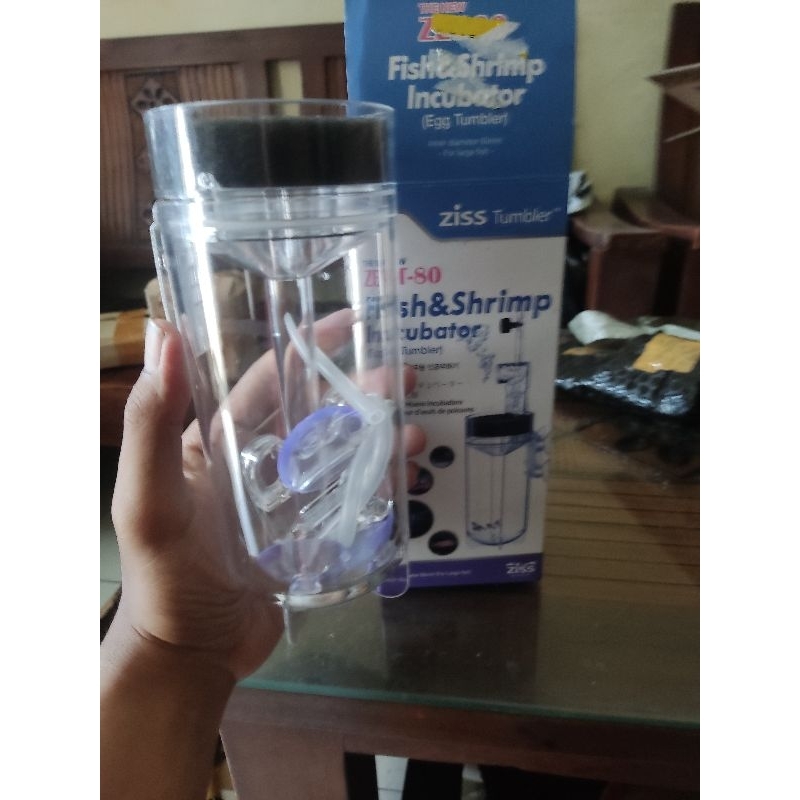 Ziss egg Tumbler zett 80/ zett 65 wadah inkubasi telur ikan dan udang/fish and shrimp incubator
