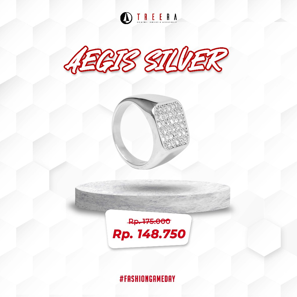 Treera Aegis Cincin Titanium Pria Keren Anti Karat Dan Luntur Original Premium