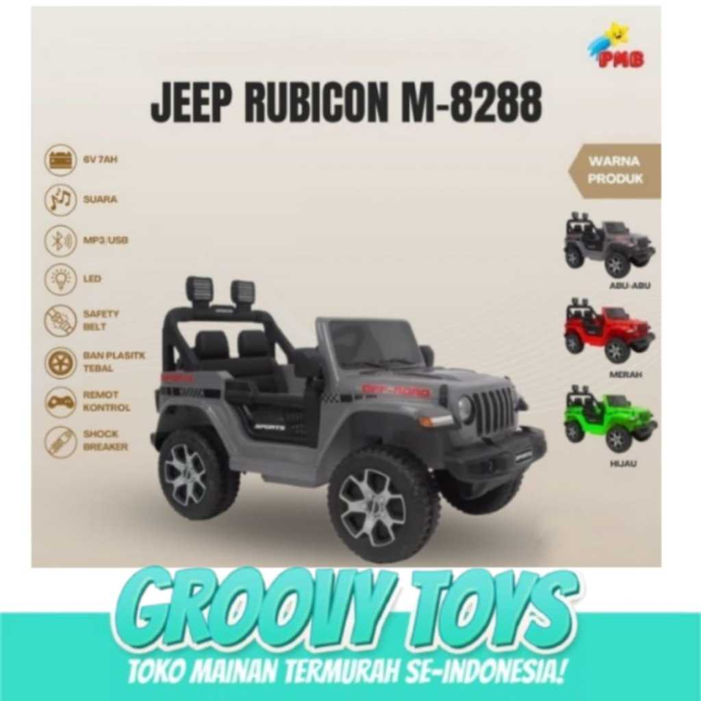 Mainan Mobil Aki Control Jeep Offroad M8288