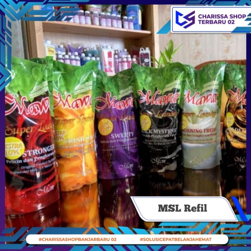 Msl Refil / Pengharum Setrika Pakaian / Parfum Laundry Mawar Refil / Pewangi Pakaian