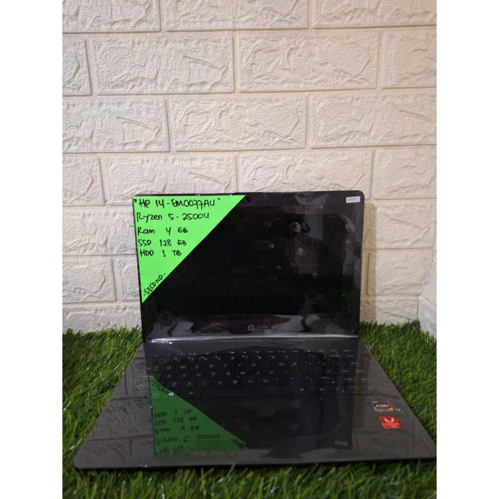 LAPTOP MURAH HP 14 EM0077AU RYZEN 5 2500U 4/128 (2853)