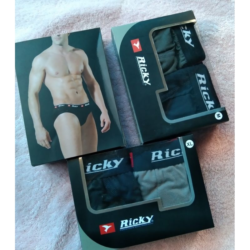 celana dalam pria isi 2pcs merek ricky