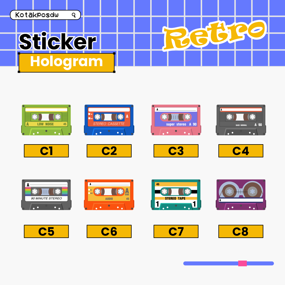 

Sticker Hologram Retro