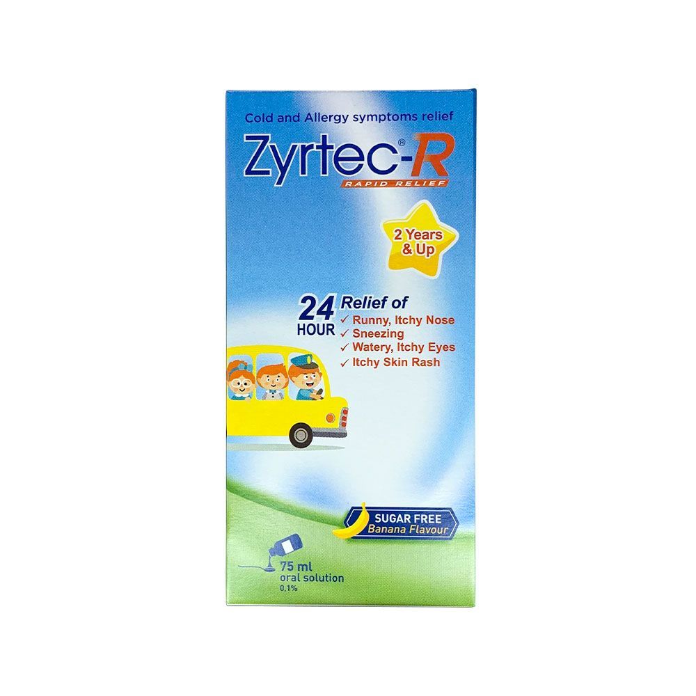 Zyrt3c R Liquid Kids Solutin Liquid 75ml Singapore Banana Flavour untuk anak