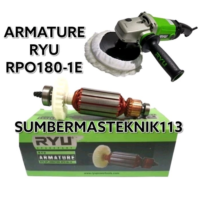 ARMATURE RYU RPO180-1 ANGKER MESIN POLISHER RYU 7" RPO 180-1 ORIGINAL