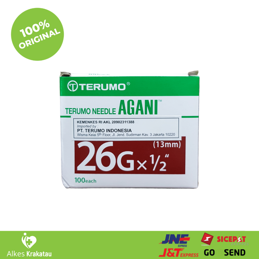 Needle Terumo 26 G AGANI / Needle 26 G / Jarum 26G