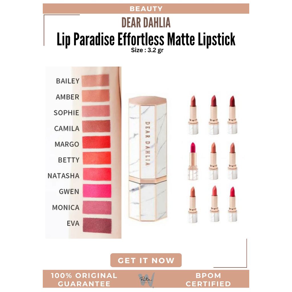 DEAR DAHLIA Lip Paradise Effortless Matte Lipstick